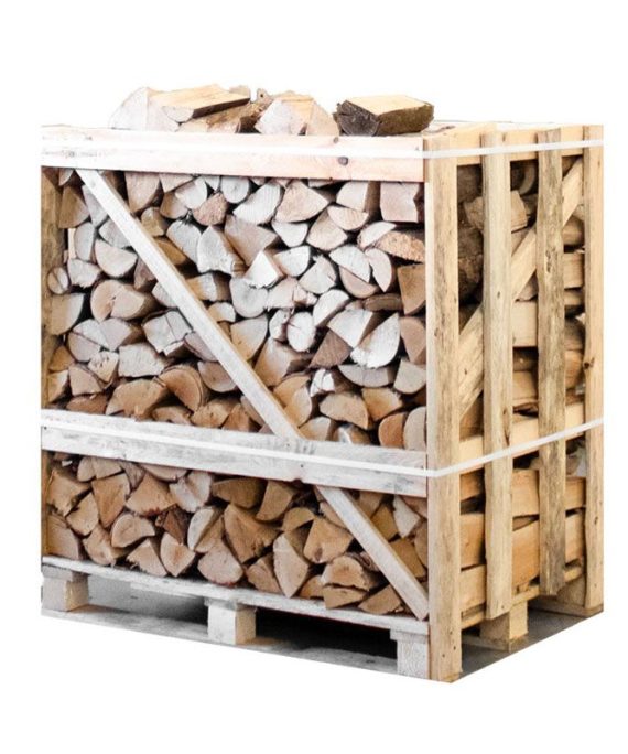 Drewno opałowe dębowe 25 cm – pół palety, 500 kg