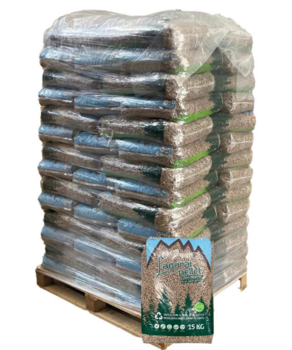Pellet drzewny z jodły – paleta 70 worków po 15 kg