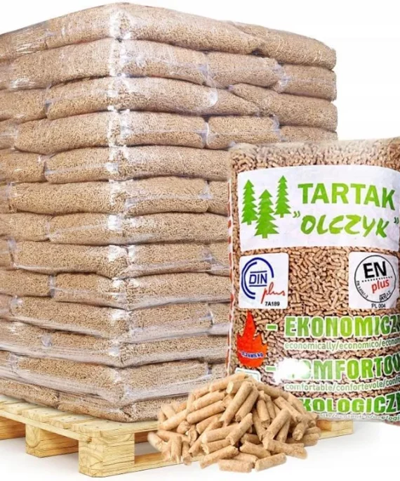 Pellet drzewny Olczyk ENplus A1 – paleta 975 kg