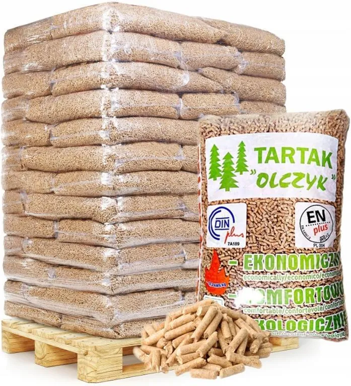 Pellet drzewny Olczyk ENplus A1 – paleta 975 kg